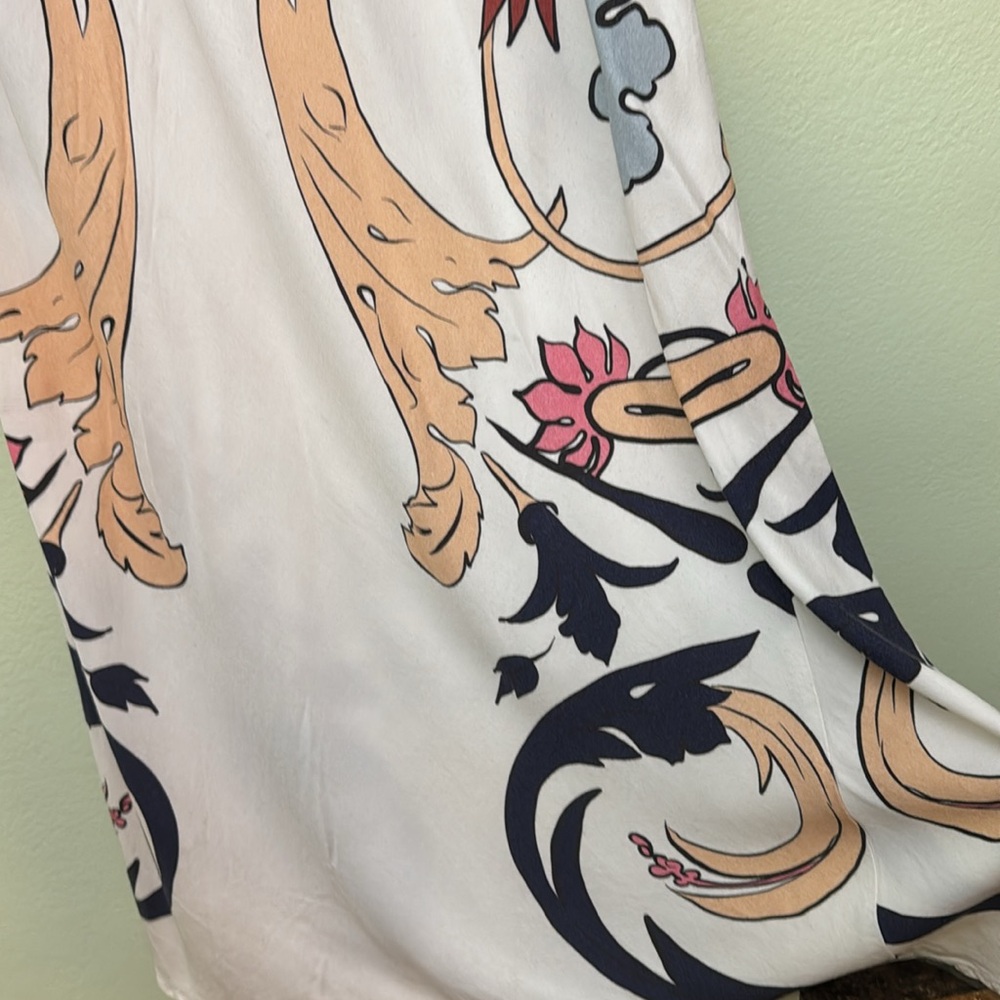Carolina K slip dress Floral Print Maxi size L - Picture 13 of 15